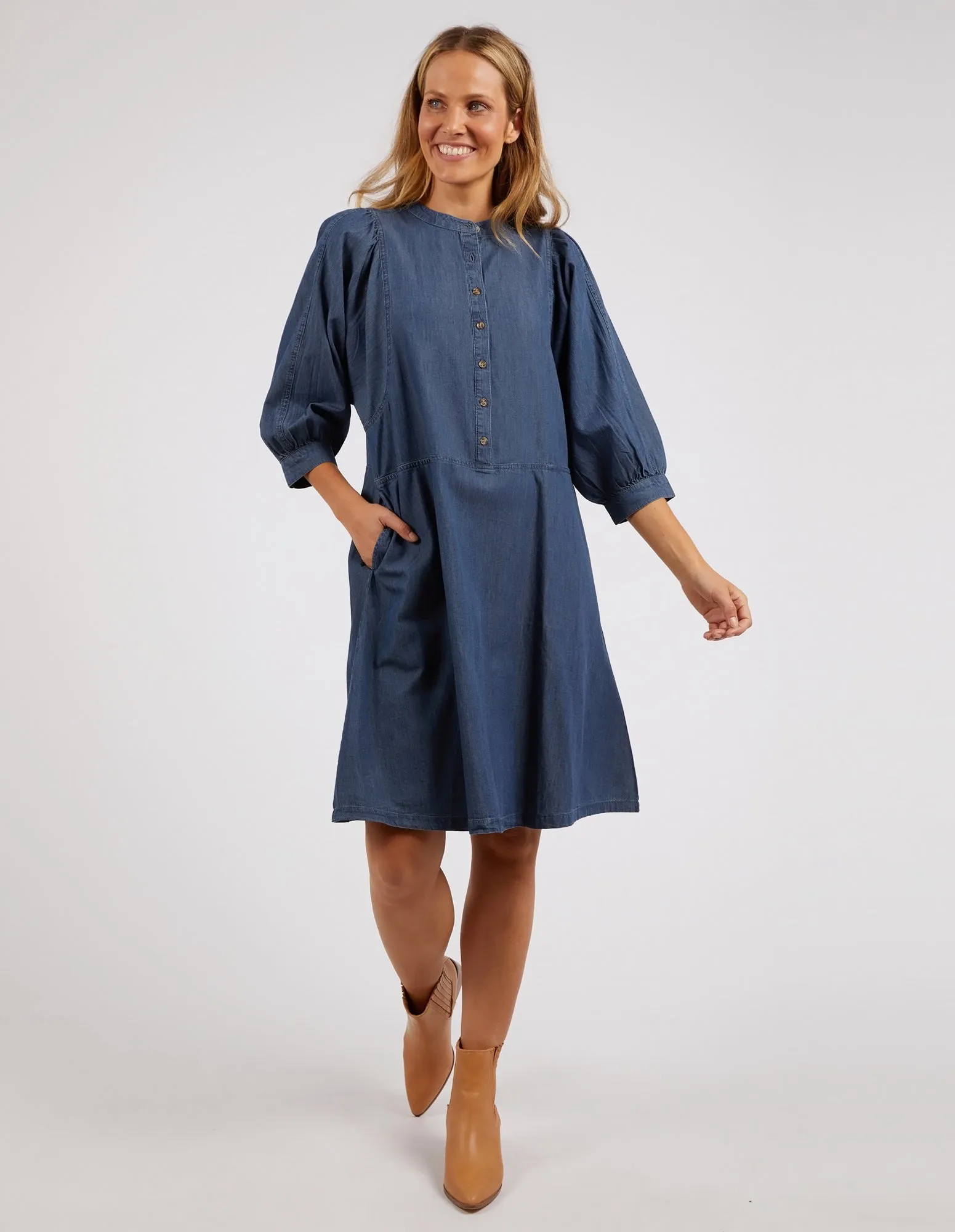 Filippa Denim Dress Mid Blue