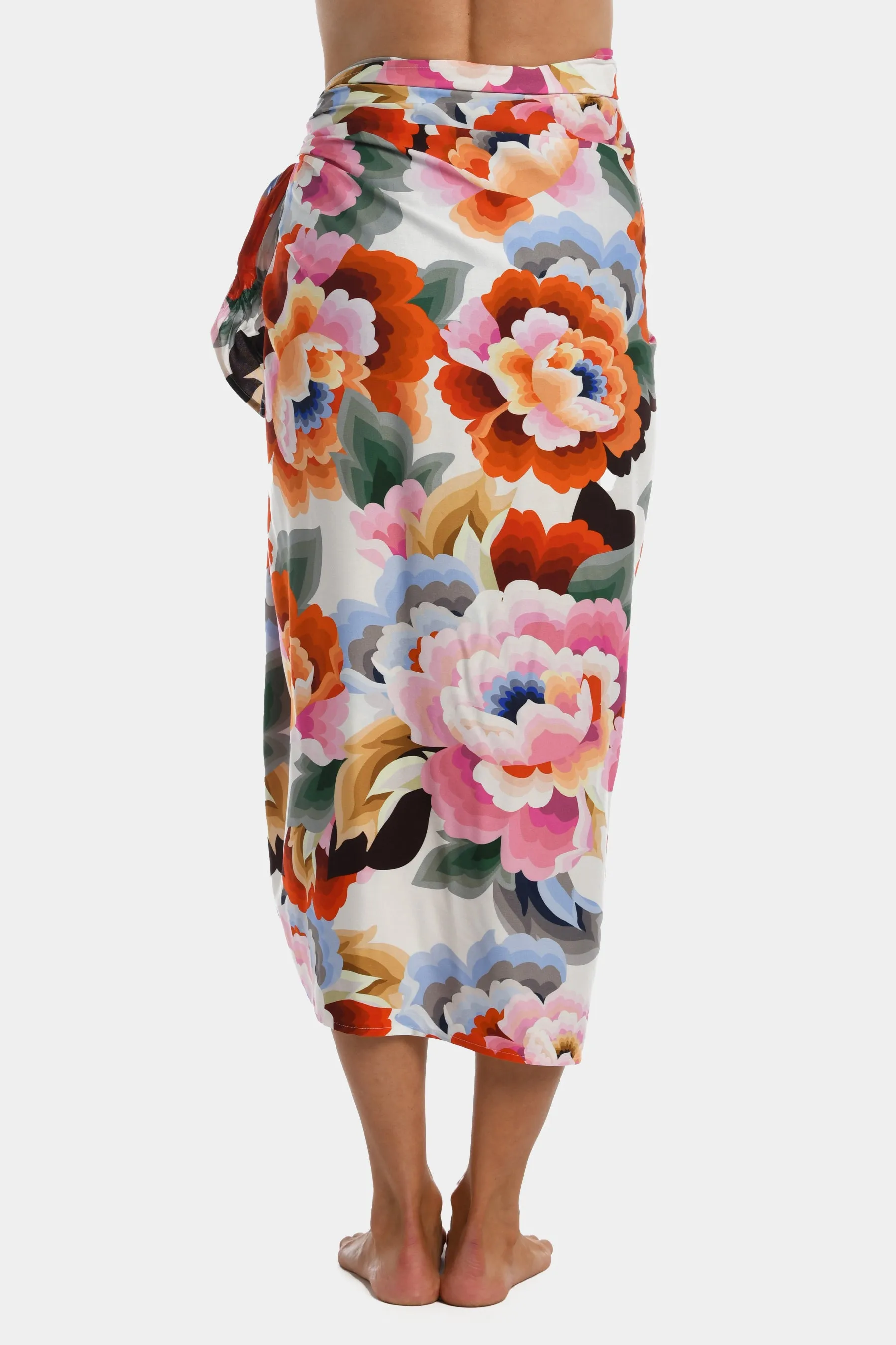 Floral Pareo Skirt