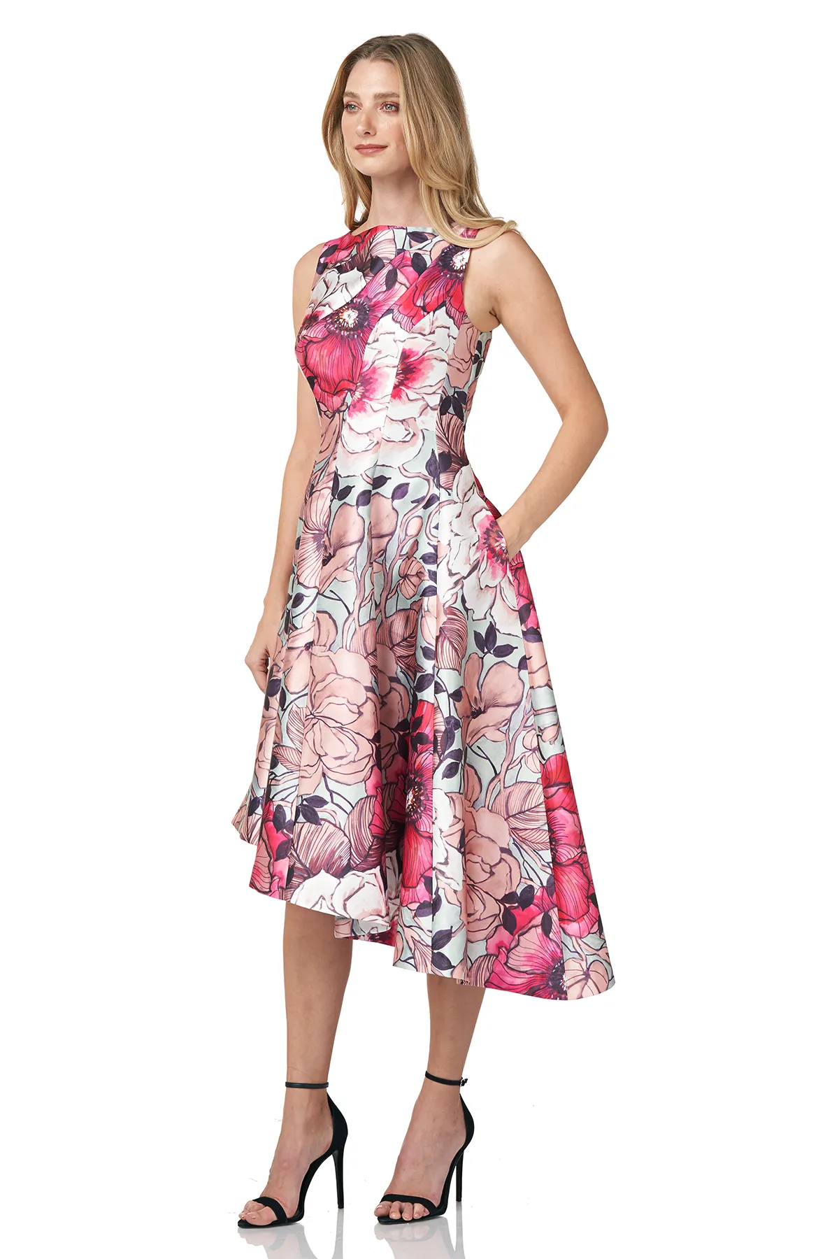 Floral Printed Midi Dress