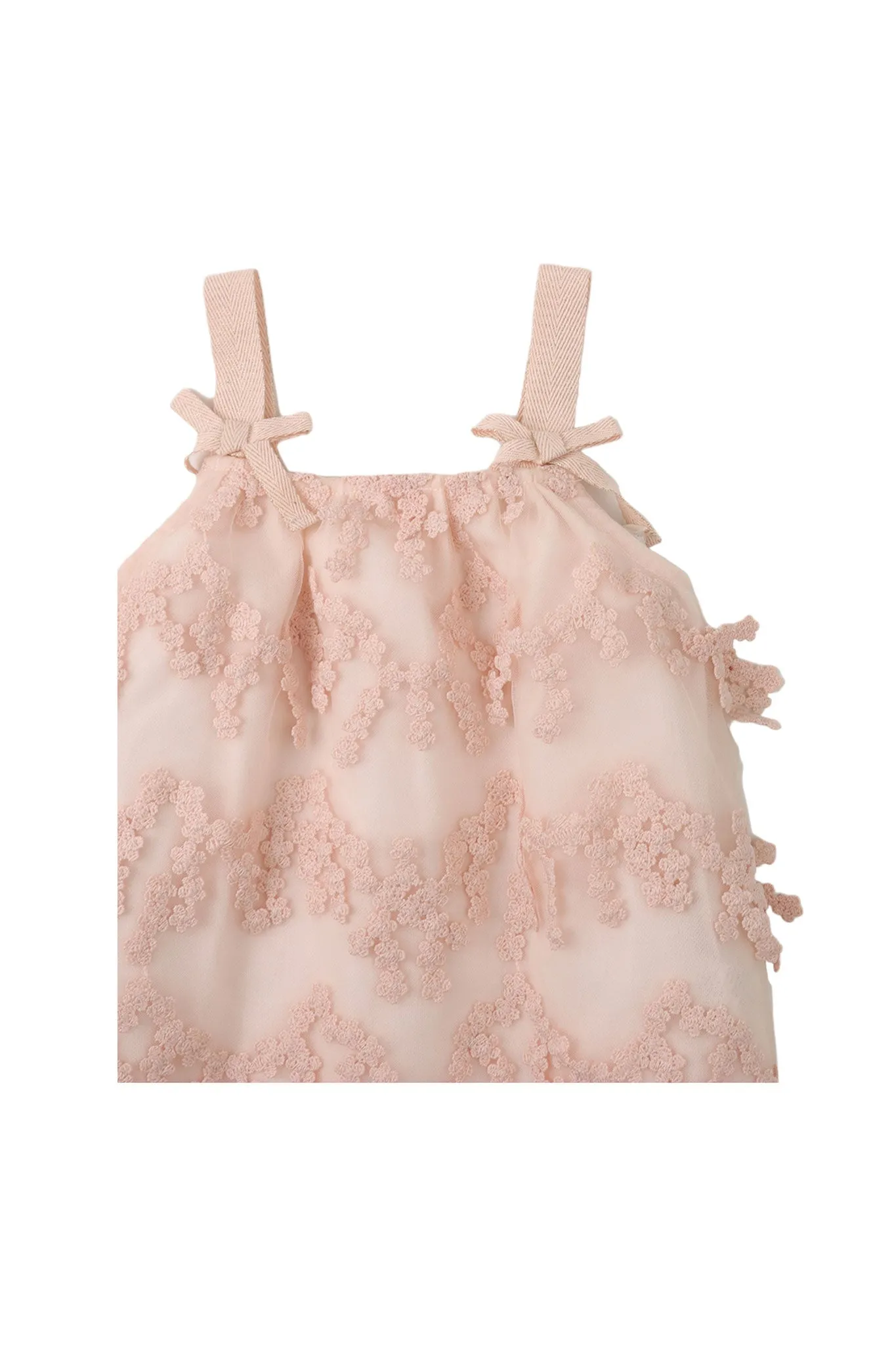 Gingersnaps Floral Fringes Tulle Dress