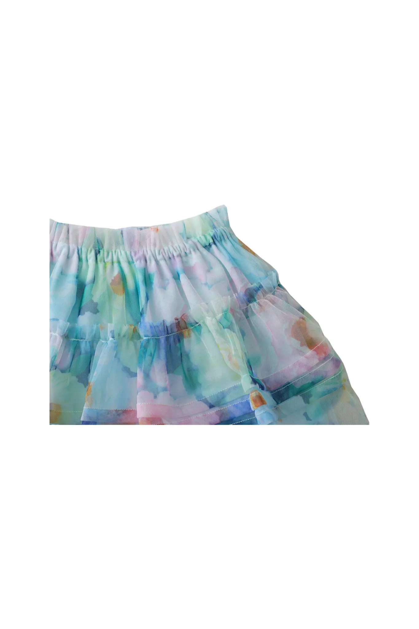 Gingersnaps Floral Printed Tulle Skirt