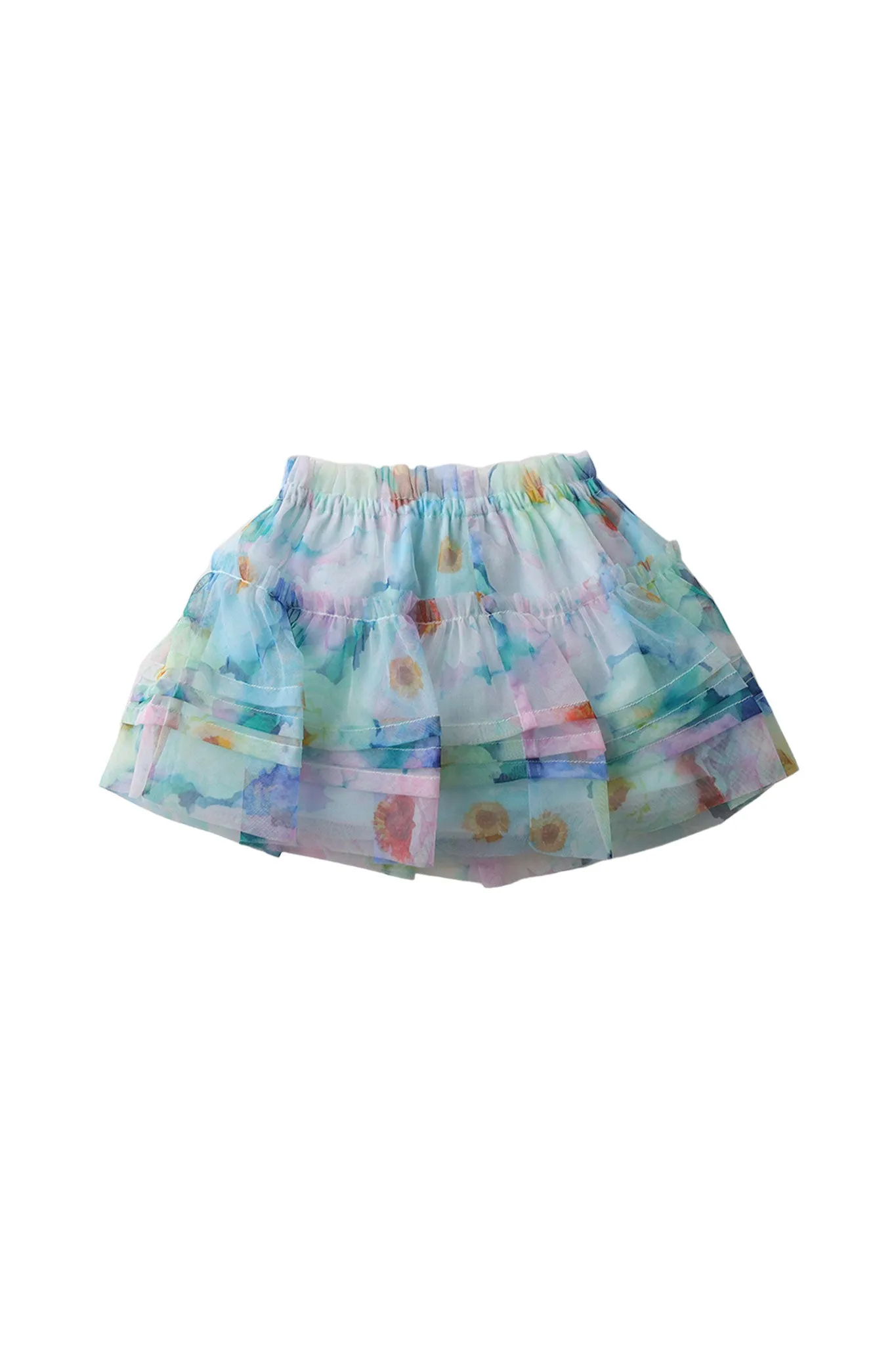 Gingersnaps Floral Printed Tulle Skirt