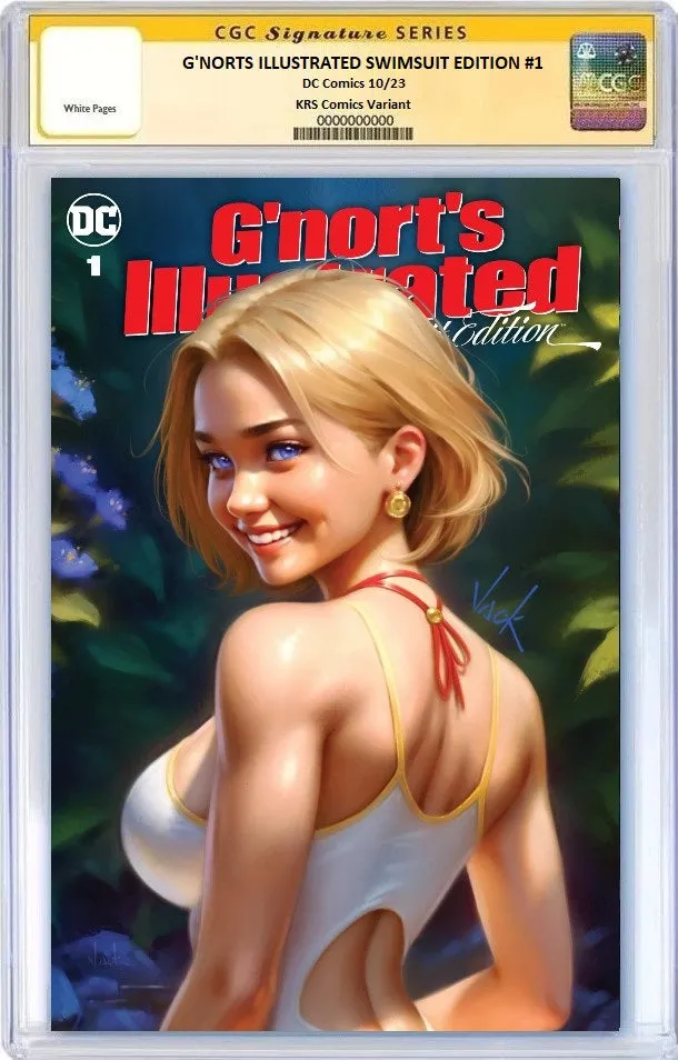 GNORT'S ILLUSTRATED 1 WILL JACK POWER GIRL SWIM SUIT VARIANTS