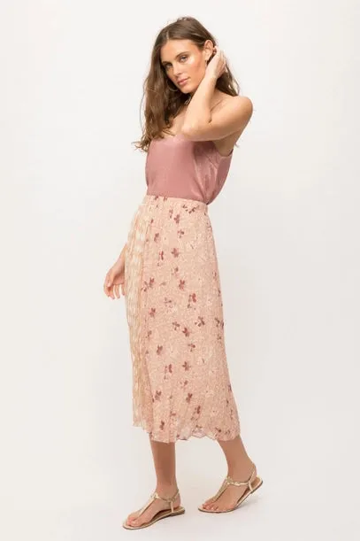 Grace Mix Media Midi Skirt