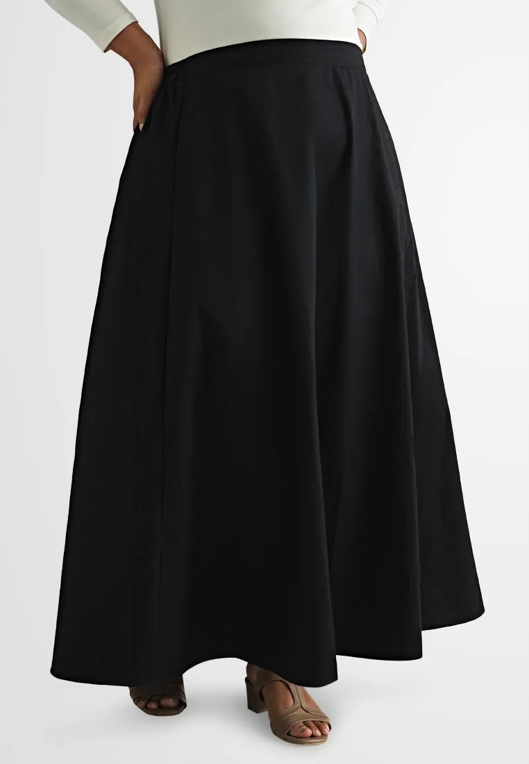 Haniya Structured A-Line Long Skirt