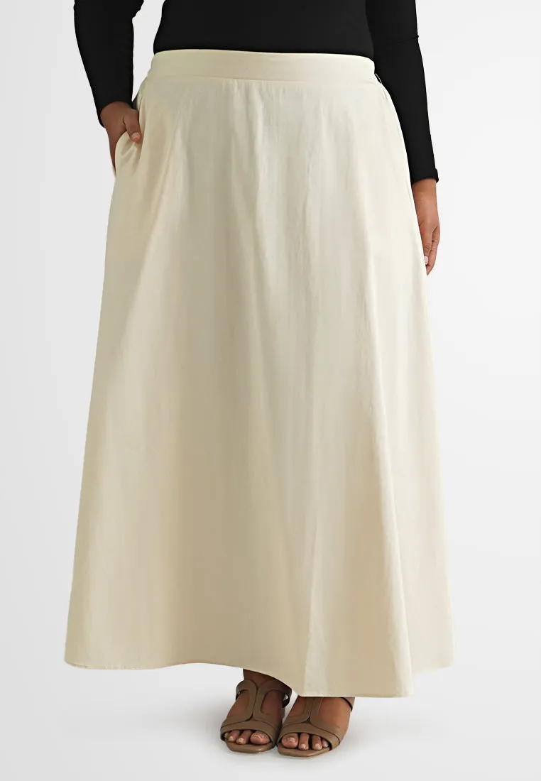 Haniya Structured A-Line Long Skirt