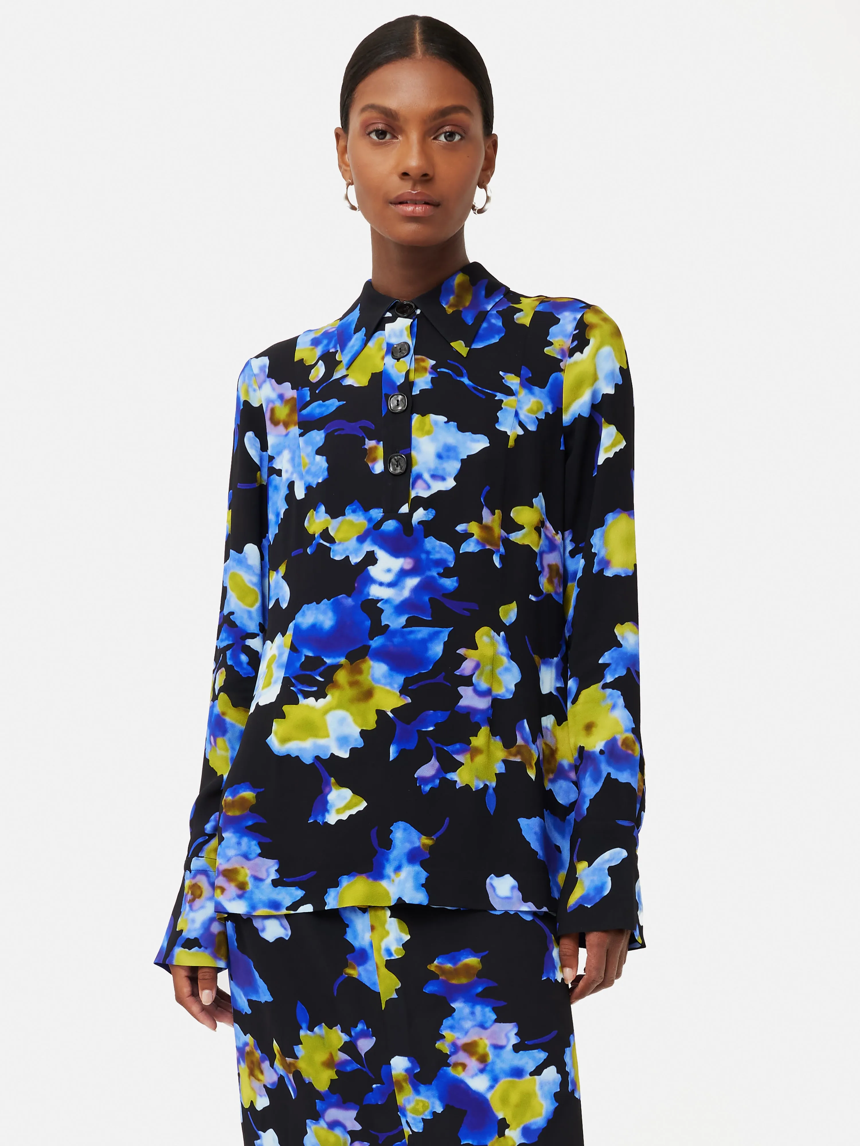 Haze Floral Shirt | Blue