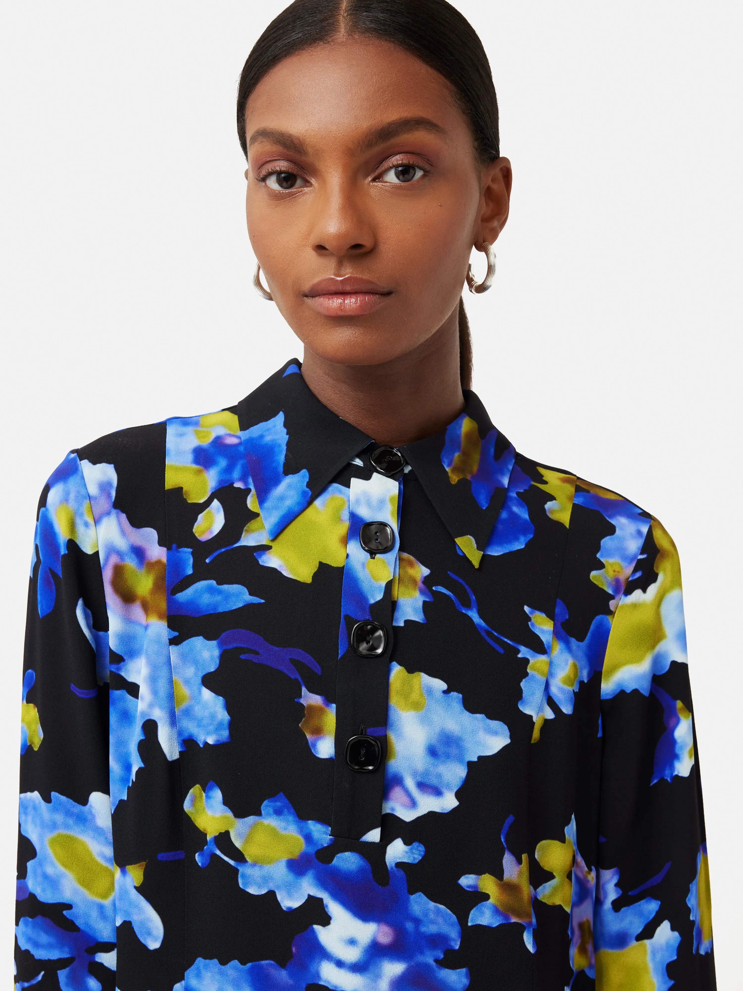 Haze Floral Shirt | Blue