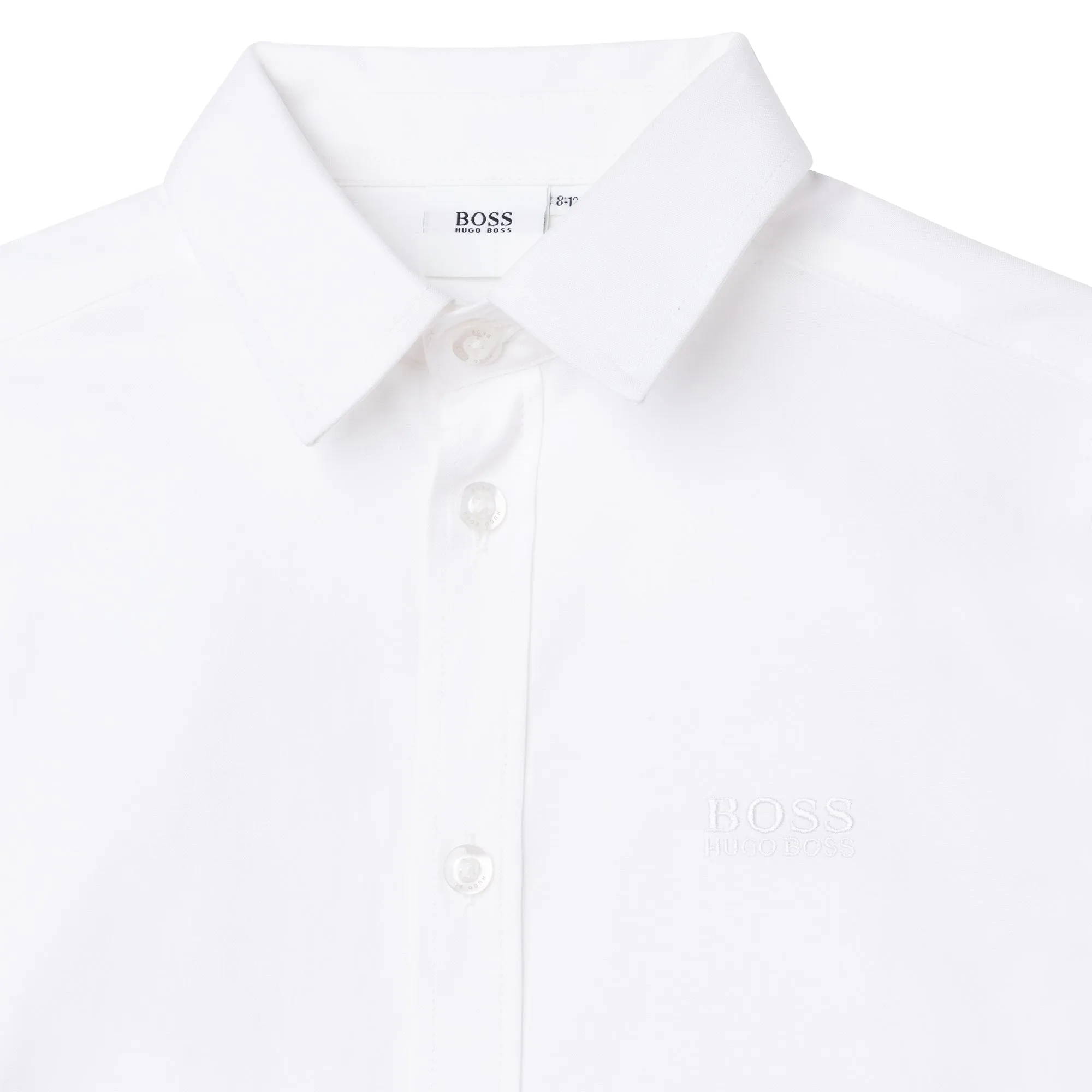 Hugo Boss Boys S/S Dress Shirt_ White J25N63-10B