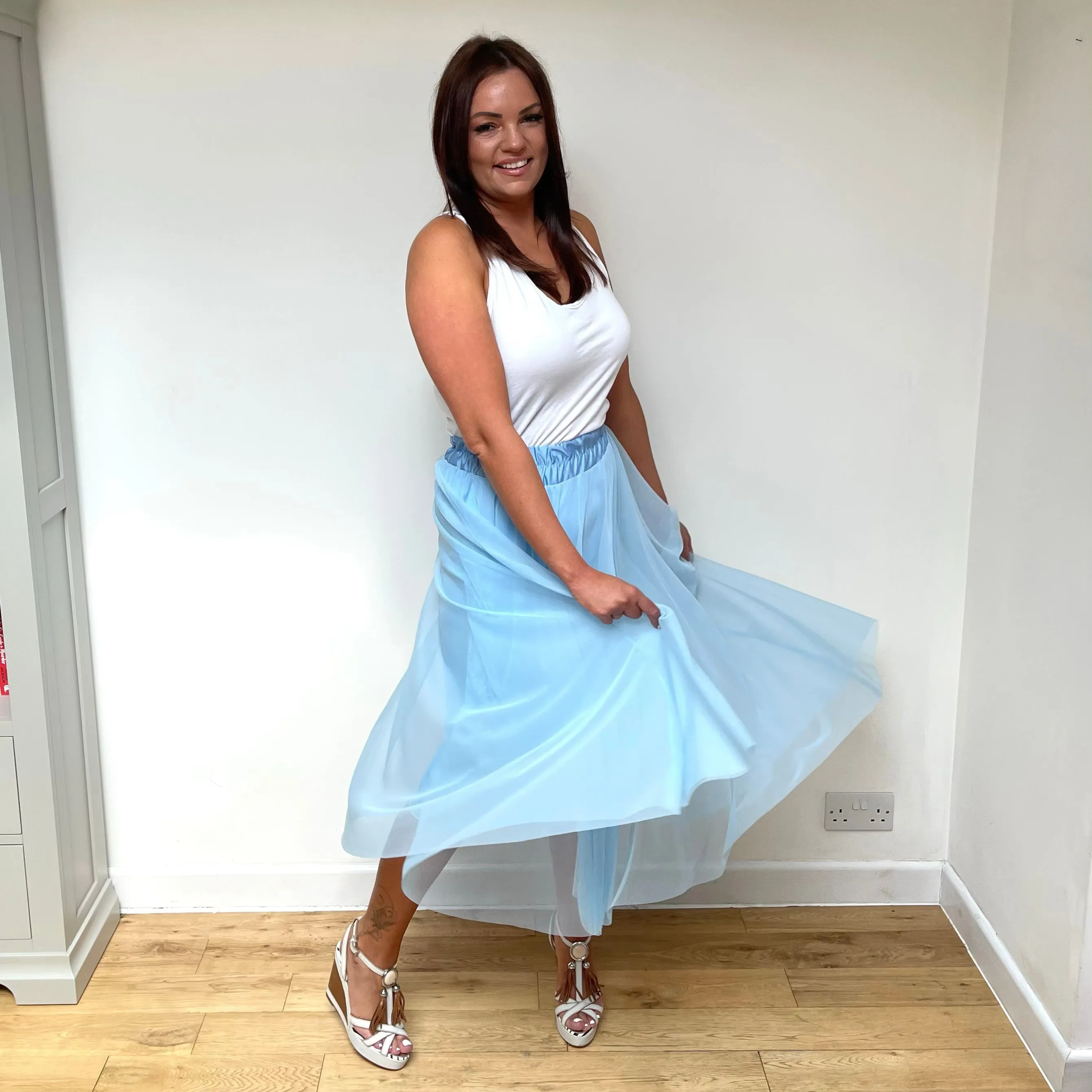 Isabel Tulle Skirt - Blue