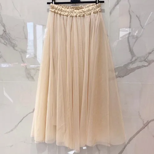 Isabel Tulle Skirt - Champagne