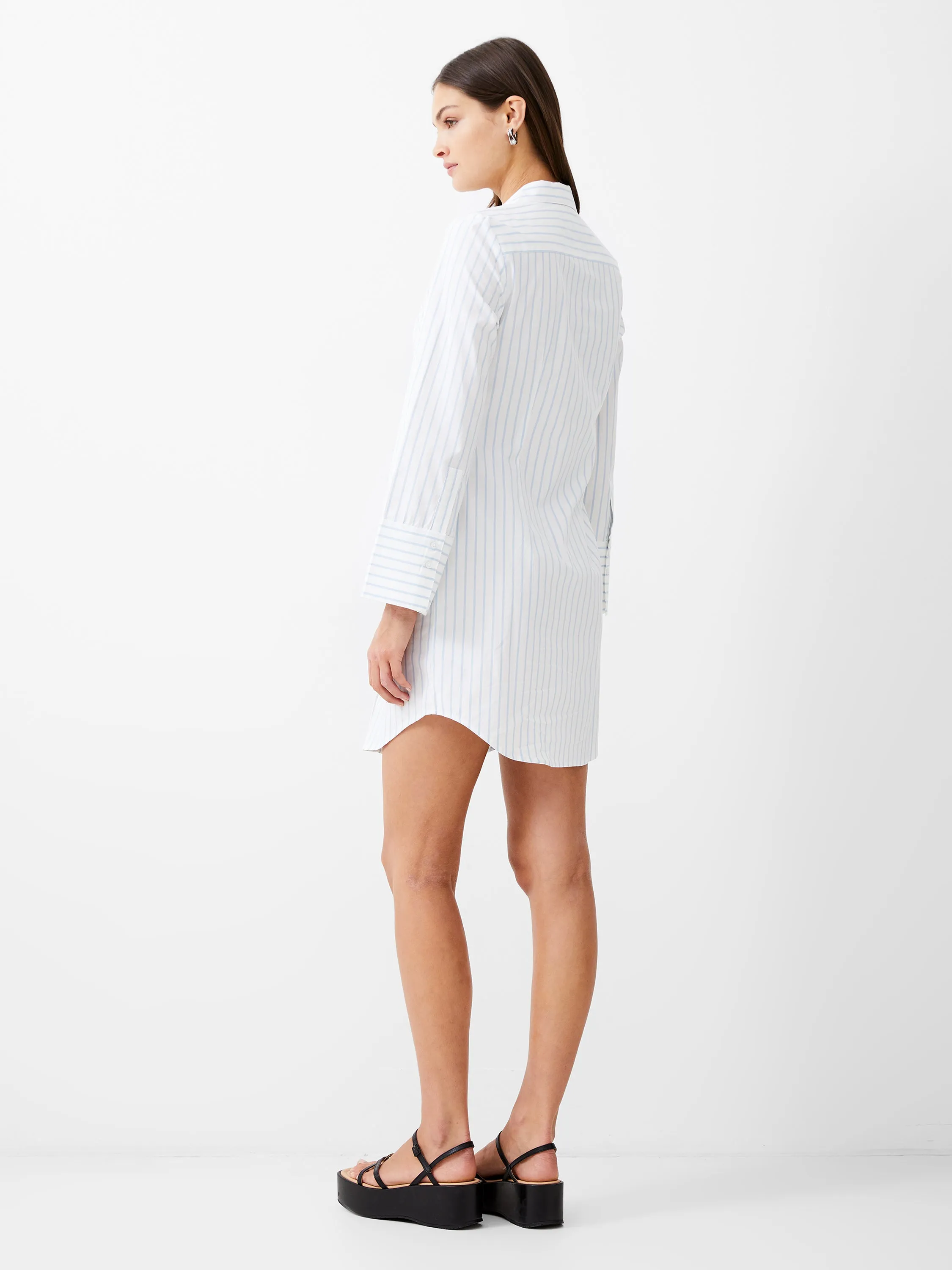 Isabelle Striped Poplin Dress