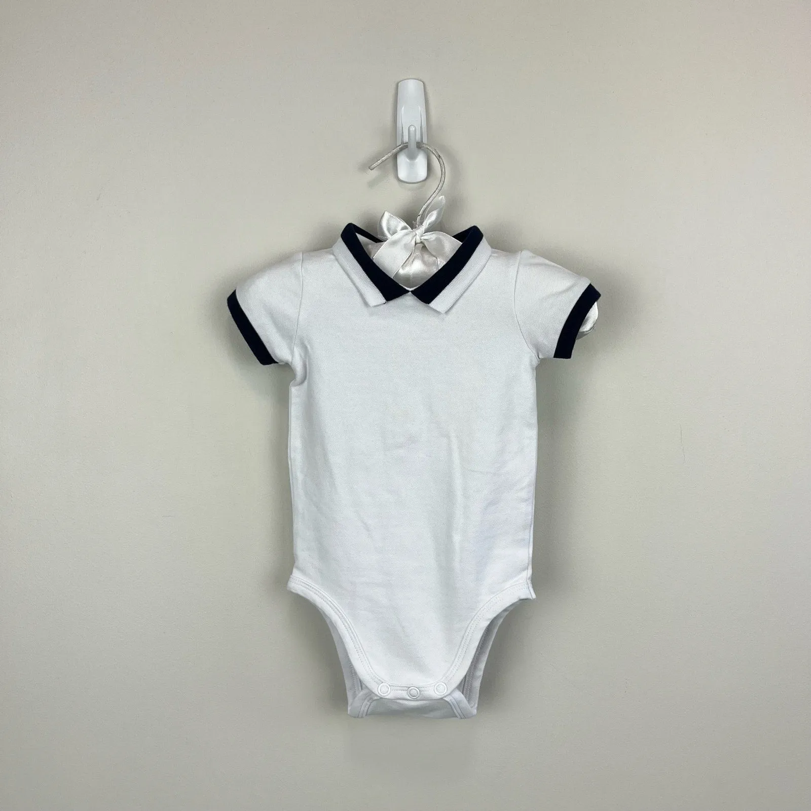 Jacadi Paris Striped Bubble Shortall Romper Set 3 Months