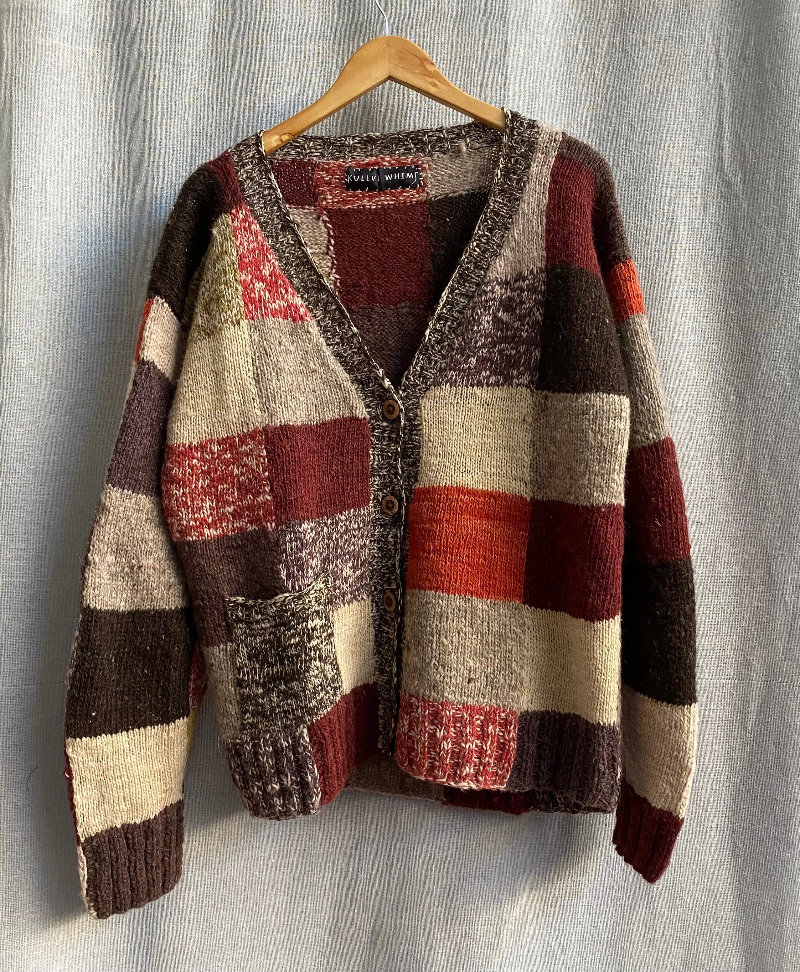 Kullvi Whims Multi Patchwork Cardigan L/XL