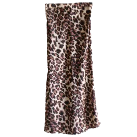 Leopard Satin Skirt