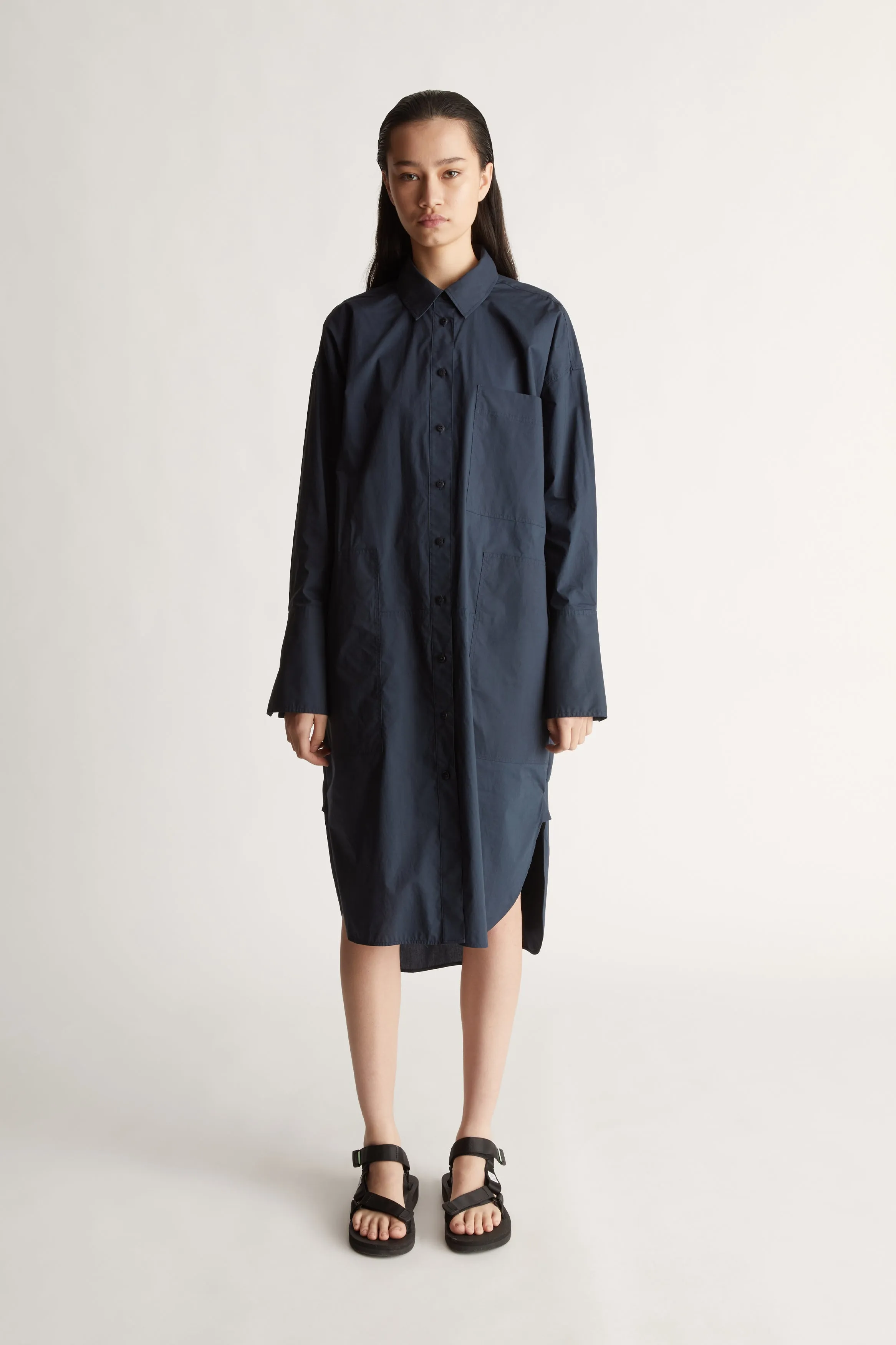 LM Poplin LS Shirt Dress