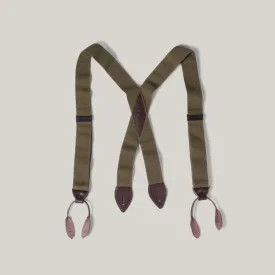 NIGEL CABOURN US ARMY SUSPENDER - DARK GREEN