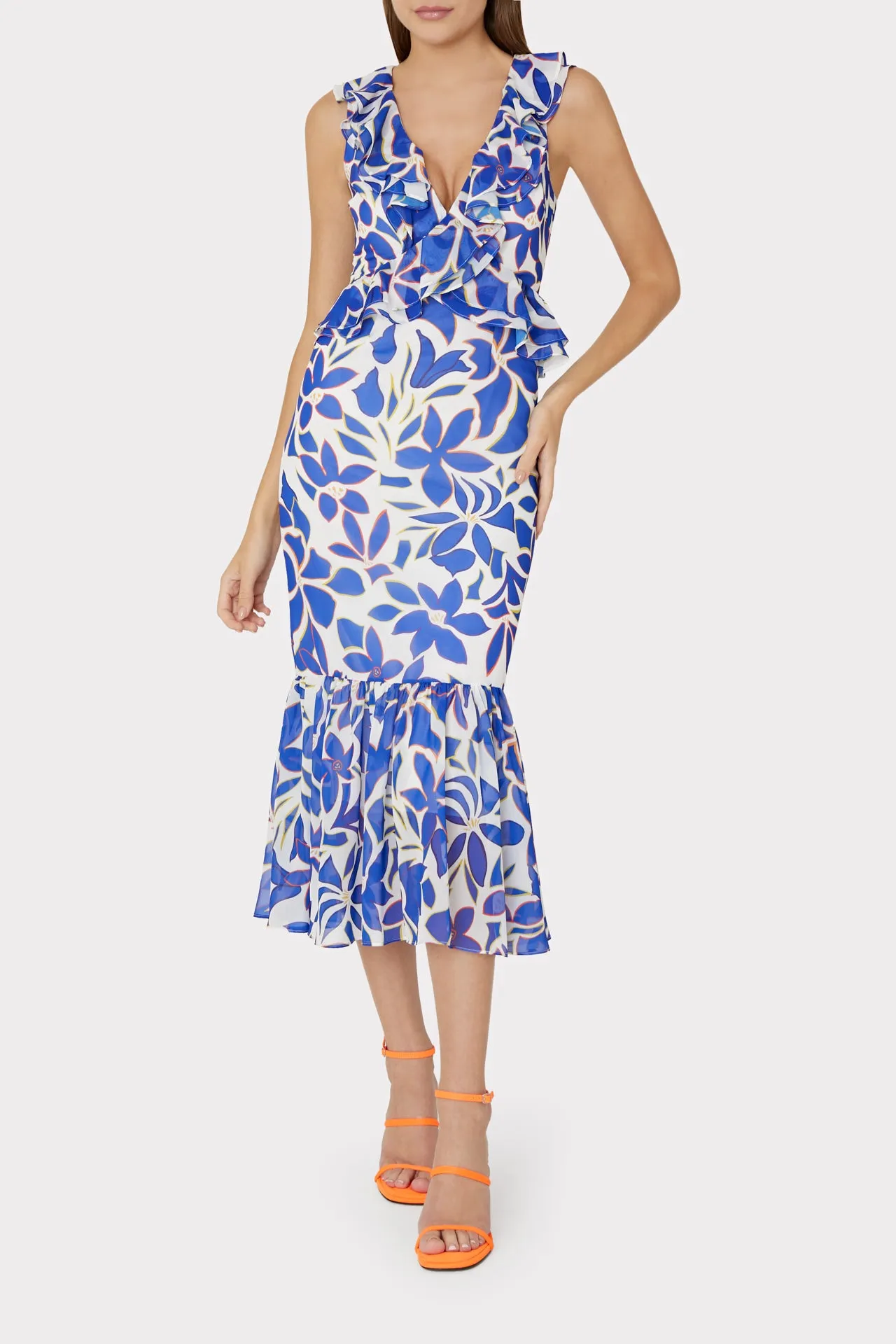 Novara Collage Floral Maxi Dress