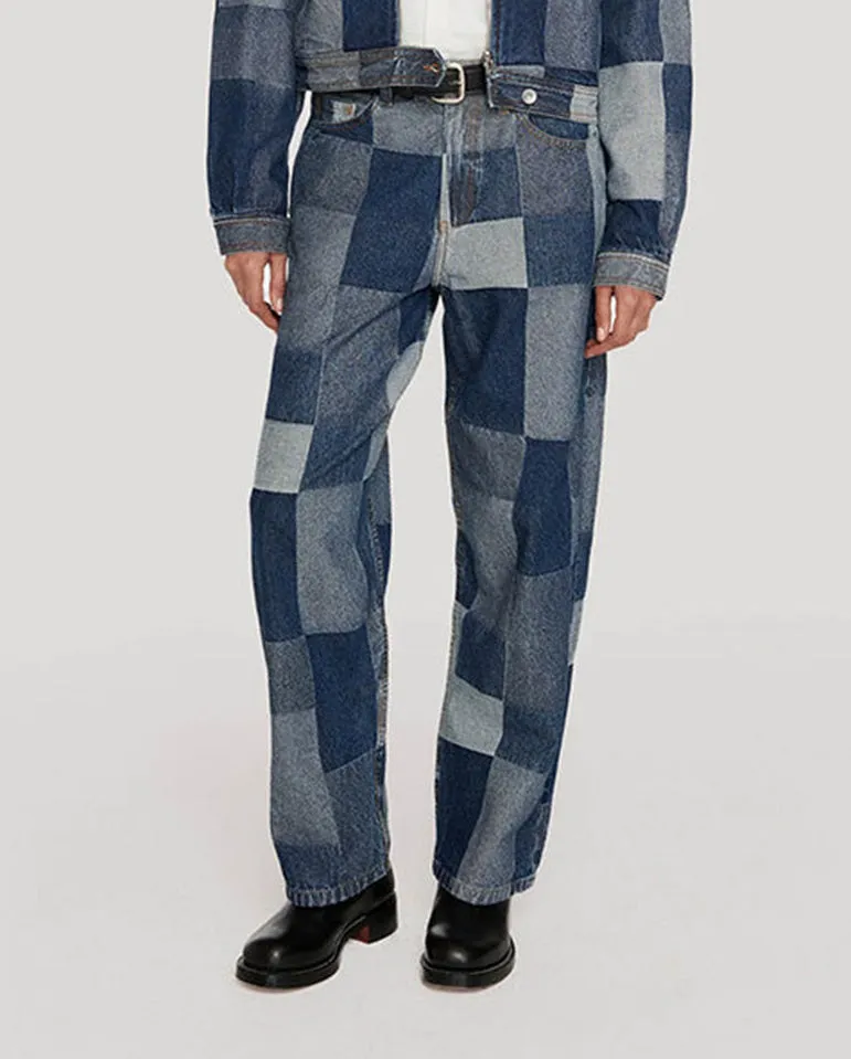 Patchwork Silver Jean INDIGO