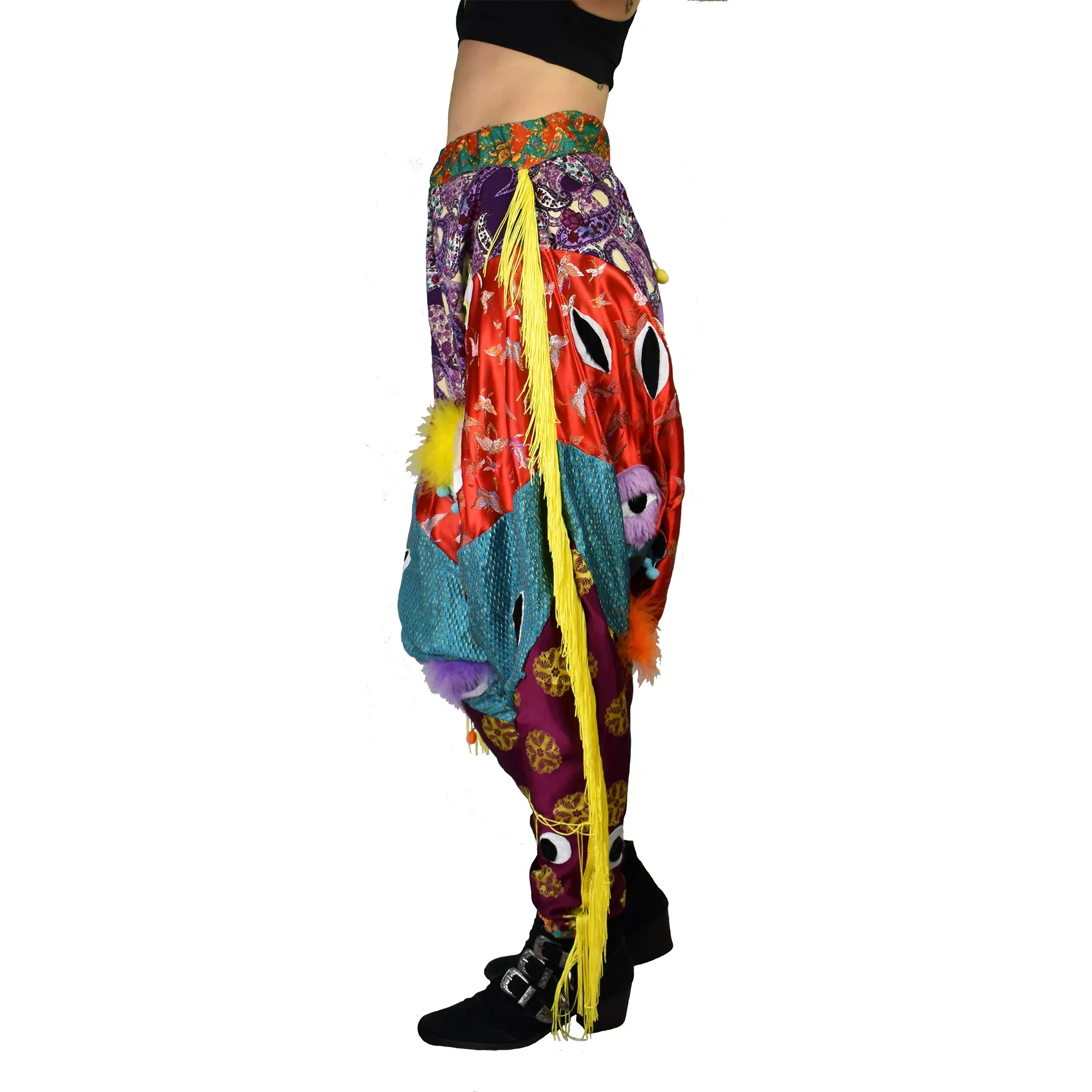 Patchwork Trippin Harem Pant