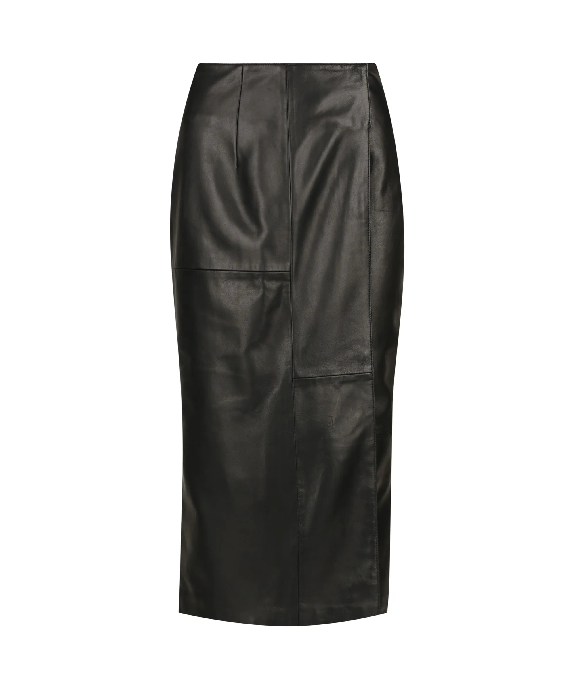 Patti Leather Skirt_Black