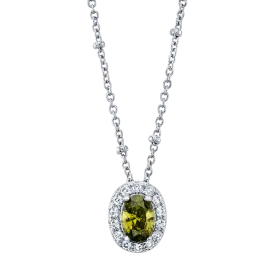 Peridot Birthstone Necklace