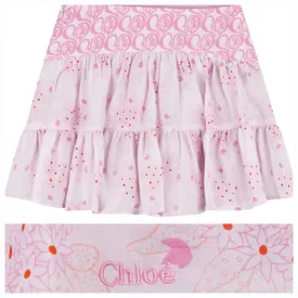 Pink floral skirt by Chloé age 12 years