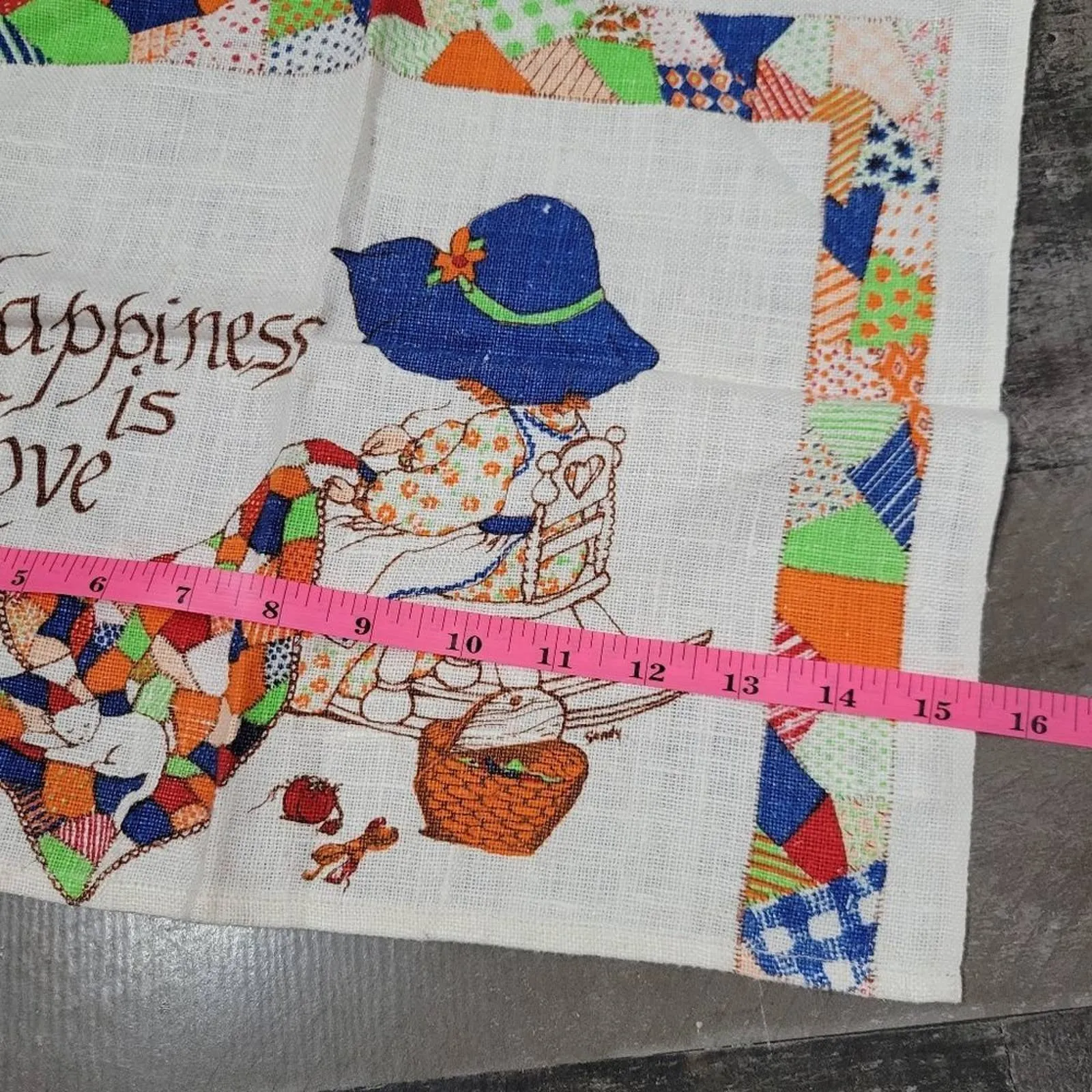 "Happiness Is Love" Tea Towel