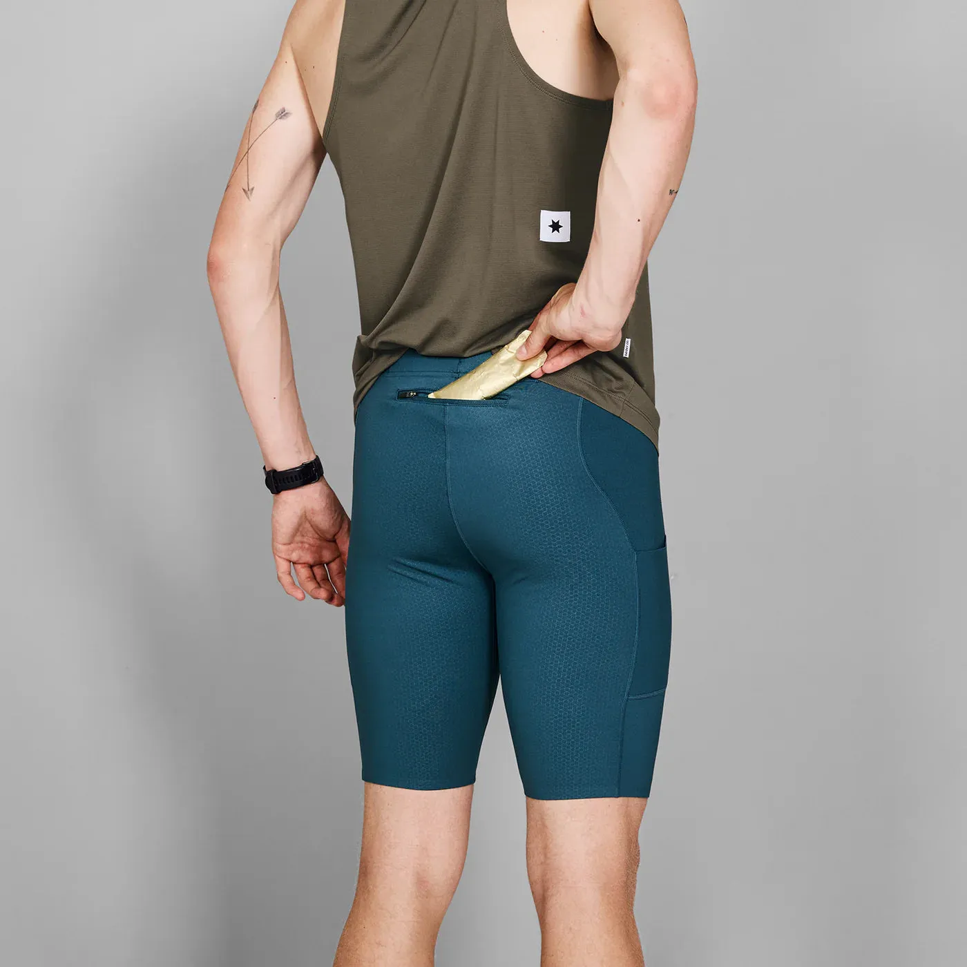 Saysky | Combat  Short Tights 9'' | Aqua Blue | Heren