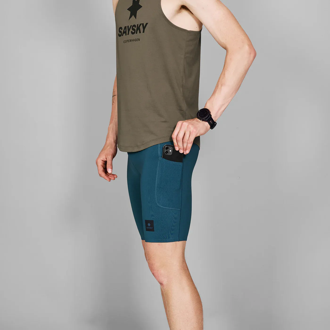 Saysky | Combat  Short Tights 9'' | Aqua Blue | Heren