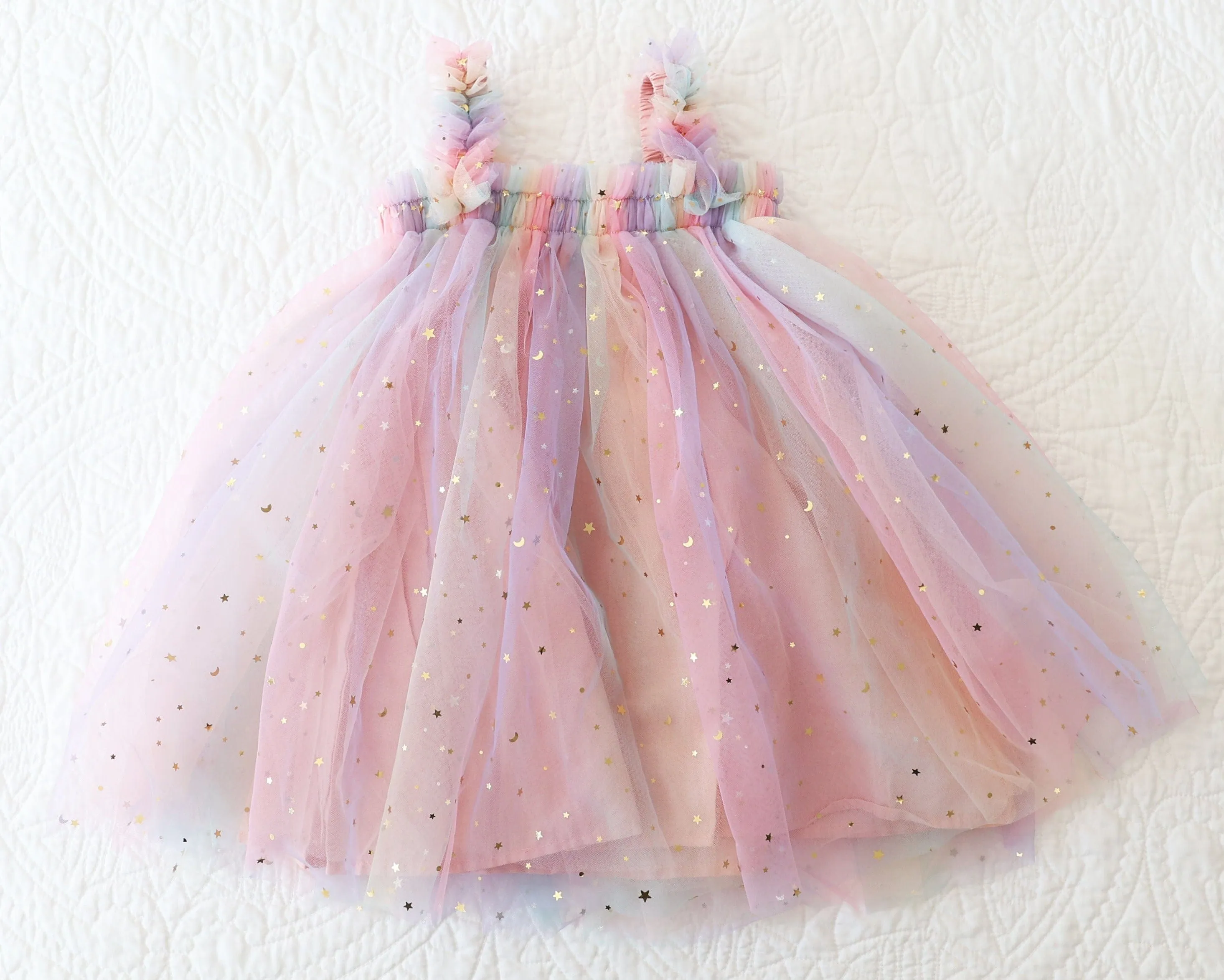 Shine Bright Tulle Dress (Size Up)