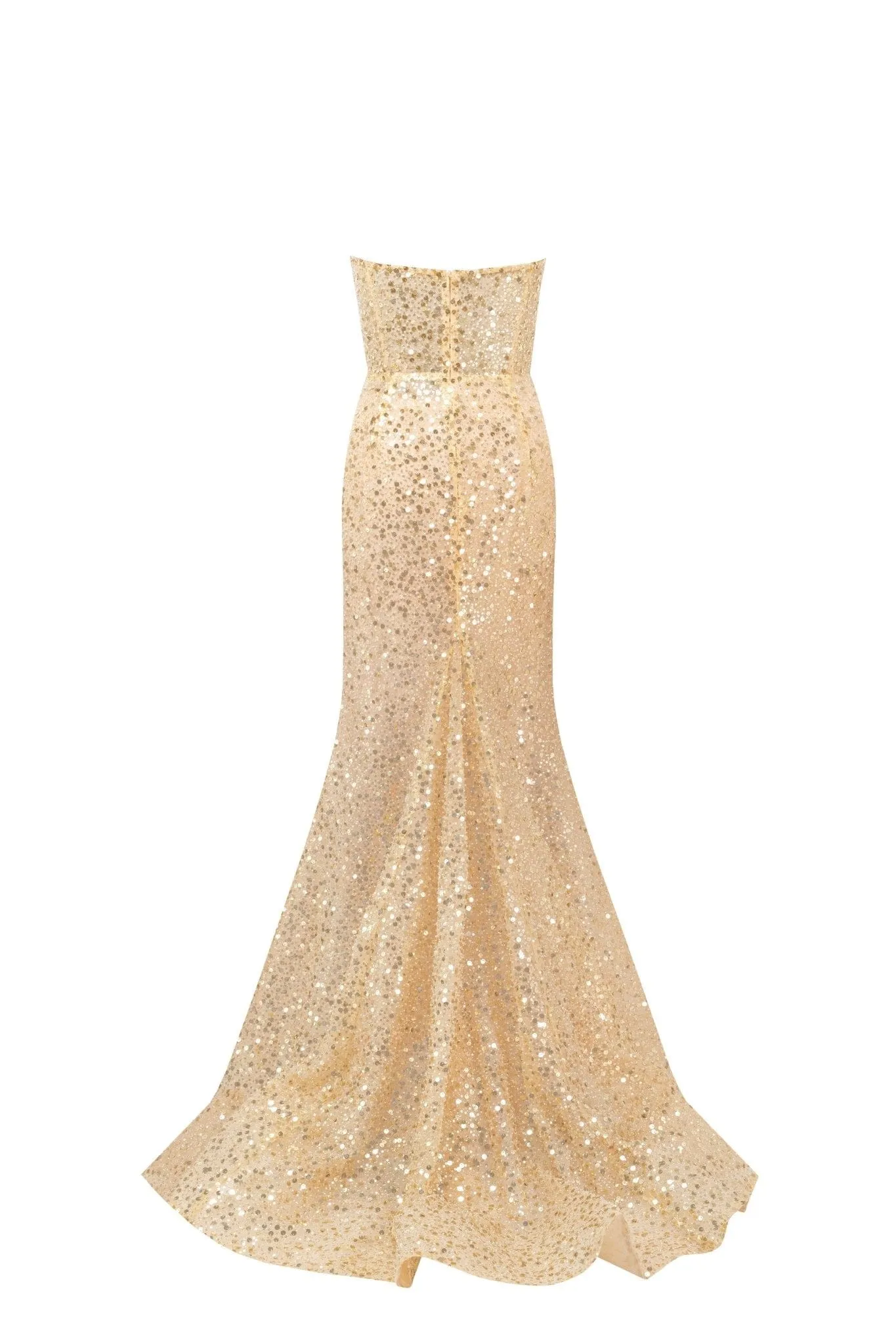 Stunning Gold Sequin Maxi Dress - Showstopper Edition