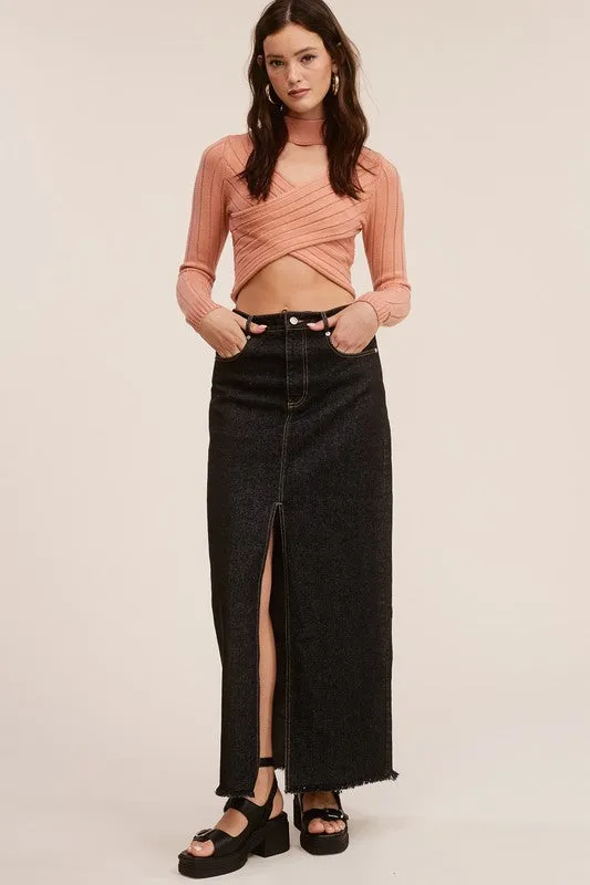 Tezza Denim Maxi Skirt