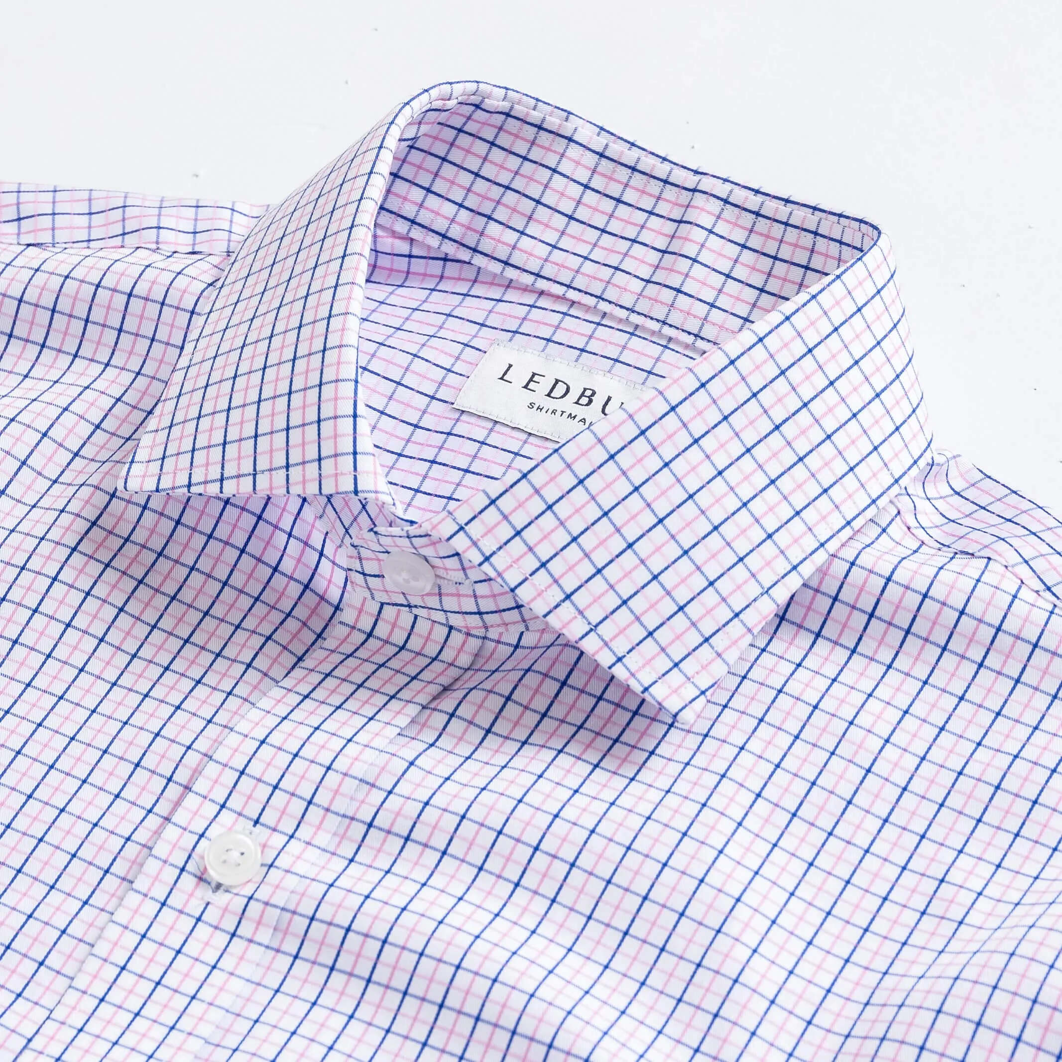 The Pink Hughes Check Custom Shirt