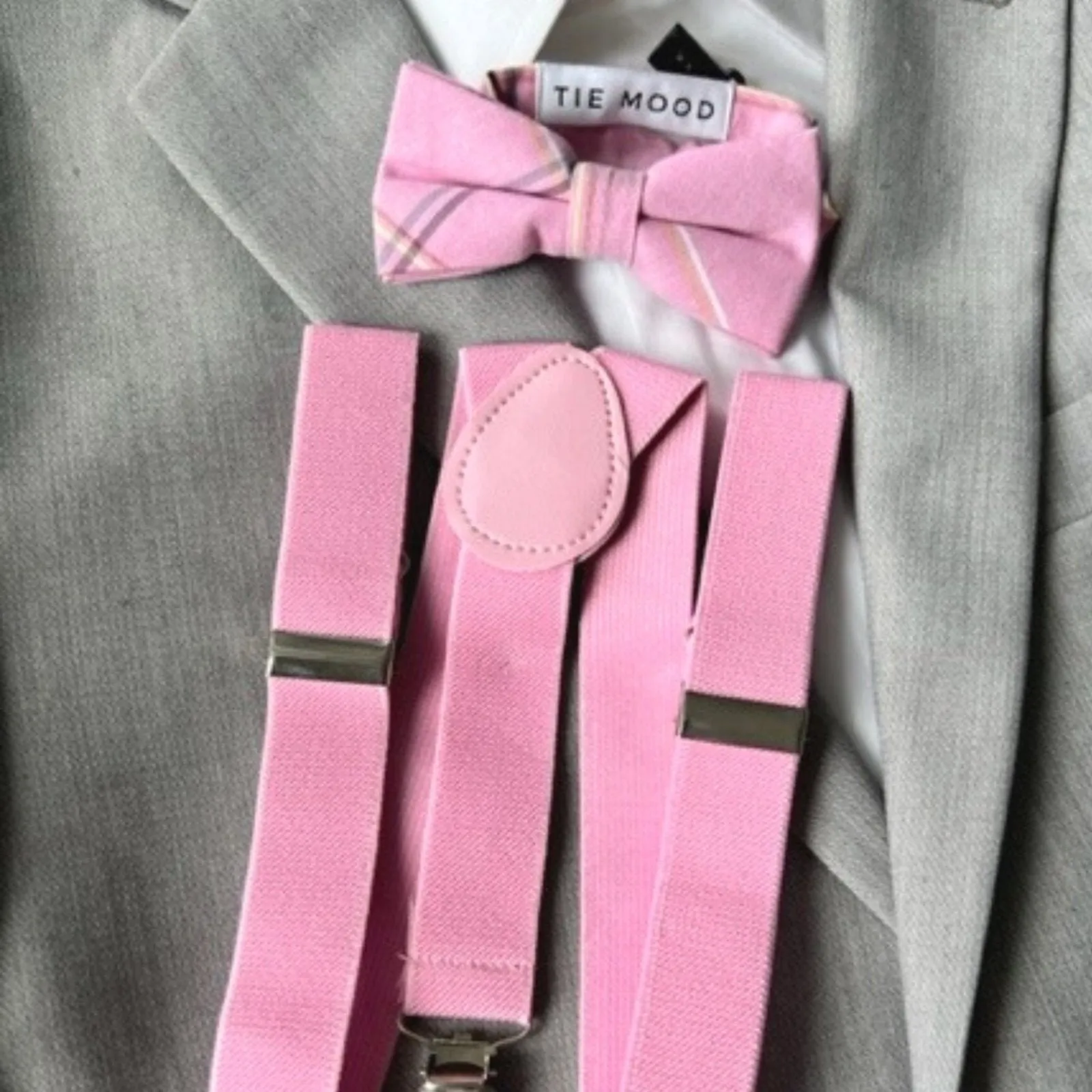 Tie Mood Boy's Bow Tie and Suspender Set