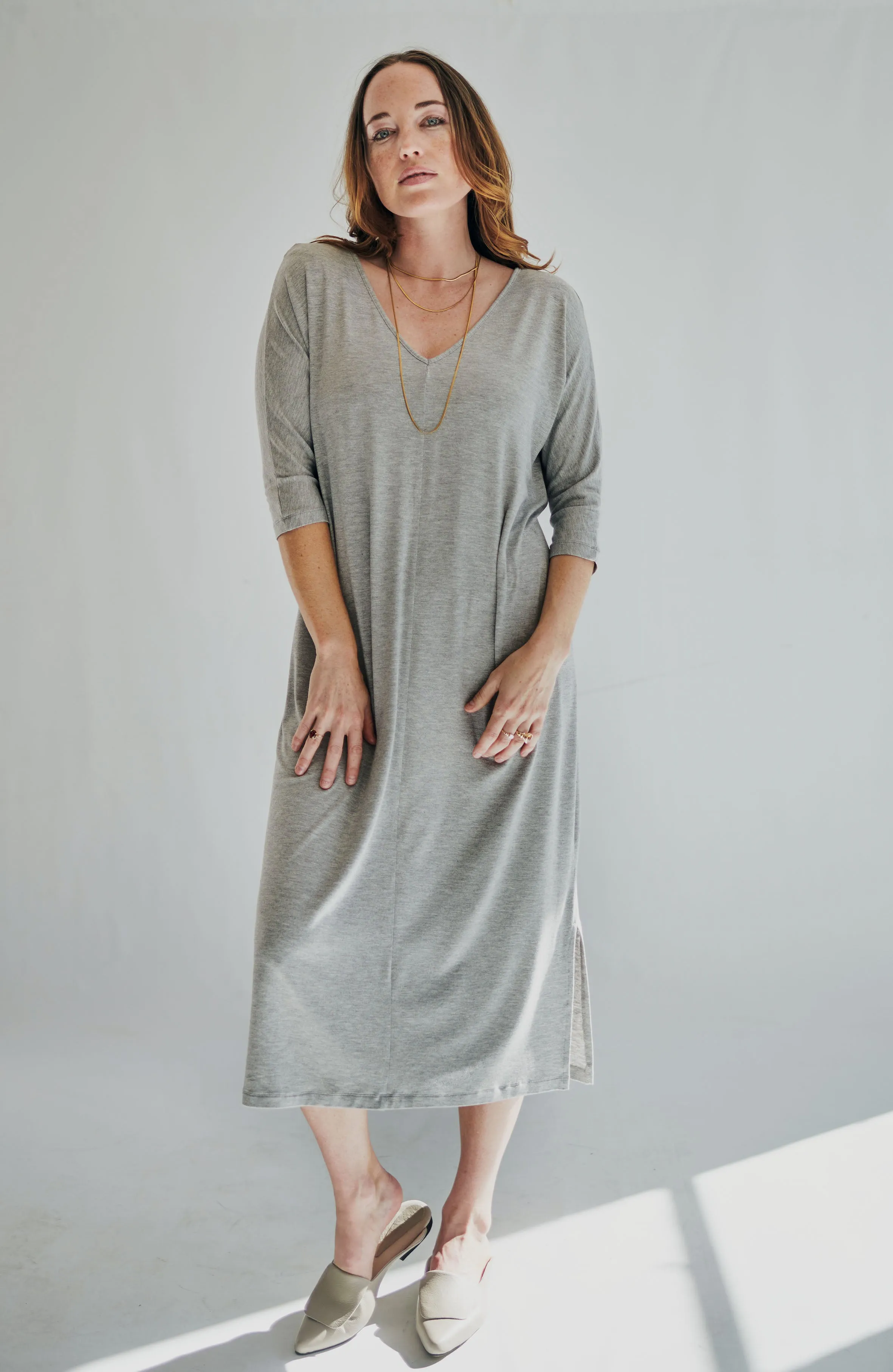 Travel Dress | Grey Melange