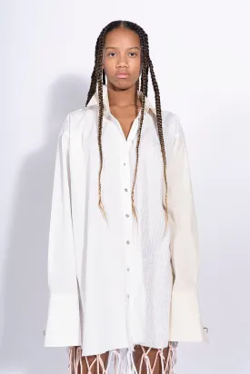 WHITE PATCHWORK XXL SHIRT